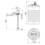 Фото №2 Емкость T 500 литров с турбинной мешалкой