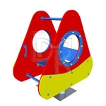 фото Качалка на пружине "Космический корабль" КП-5 (1200х660, Н=1300)
в