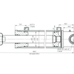 фото Гидроцилиндр КО-427-1206000 (100х560)