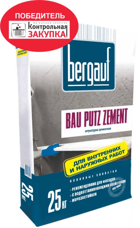 Фото Штукатурка Bergauf Bau Putz Zement 25 кг