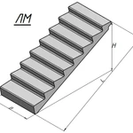Фото №2 Лестничный марш ЛМ 30-12.15-4с