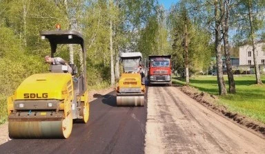 Фото Аренда Асфальтовый каток, асфальтоукладчик