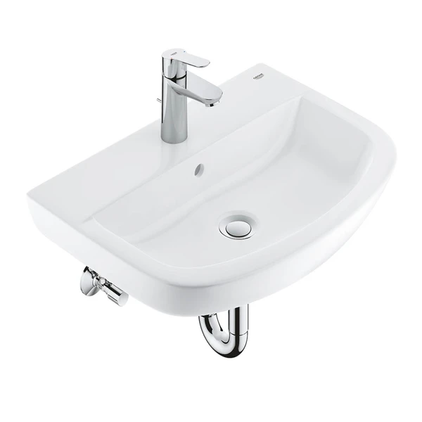 Фото Раковина 60см со смесителем Grohe Euro Ceramic 39644000 альпин-белый