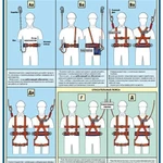 фото Плакат "Предохранительные пояса строительные - к-т из 3 л.
