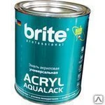 фото Эмаль BRITE Acrylaqualack универсальная белая акриловая шелковисто-матовая