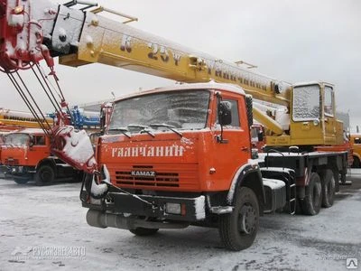 Фото Автокран 25 т КС 55713-1В с гуськом (КАМАЗ-65115)