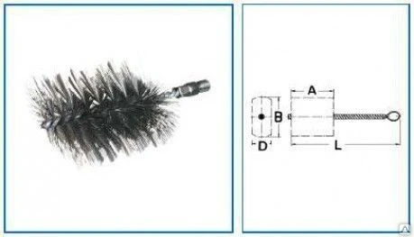 Фото Щетка для чистки отопительных котлов (прямая проволока)