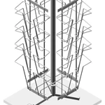 фото Буклетница настольная вращающаяся 16 ячеек А4