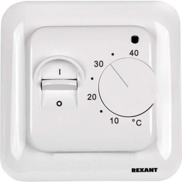 Фото Термостат механический R70XT (OTN-1991; RTC 70.26; MST-1; MT-26; MTT-2; M5.713) 16А 3.6кВт для теплых полов датчик пола бел. Rexant 51-0531