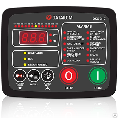 Фото DKG-217 Ручной и удалленый запуск с синхроскопом и реле синхронизации