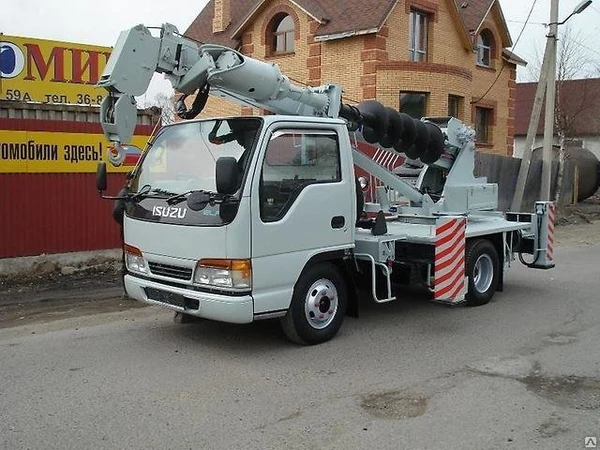 Фото Аренда ямобура на базе isuzu elf