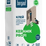 фото Клей усиленный для керамической плитки Bergauf Keramik PROFI (C1T) серый 25 кг