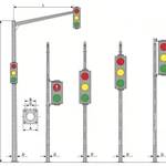 фото Опоры светофорные ОГСГ-6,15-6,1