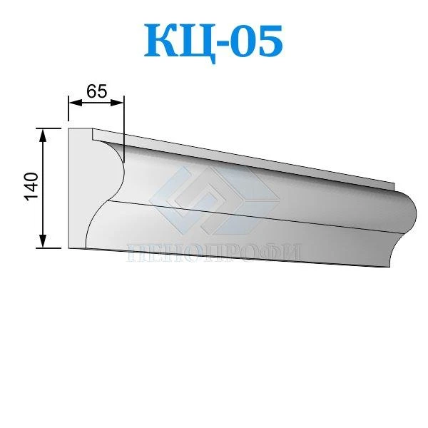 Фото Фасадные цокольные карнизы из пенопласта (пенополистирола) КЦ-05 ПСБ-С-35
