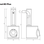 Фото №4 Печь для бани Original IKI Plus (со стальной дверцей Смайл)