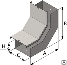 Фото Короб угловой СУ 200х200 У90В УТ1,5