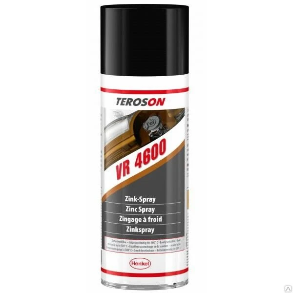 Фото Teroson VR 4600 (Zink-Spray) - спрей цинковый светлый, защитное покрытие (х