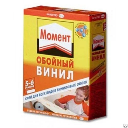 Фото Клей обойный Момент Винил (0,500 кг)/12