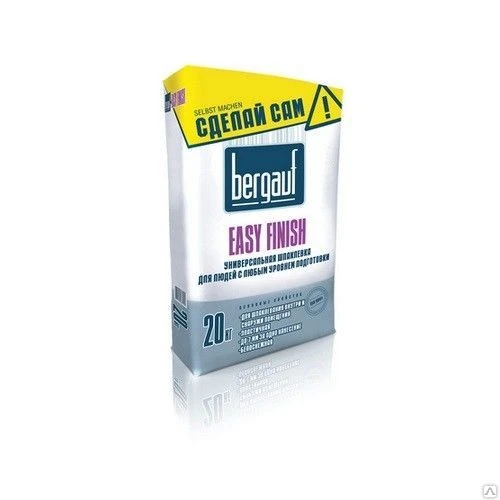 Фото Шпатлевка цементная BERGAUF EASY FINISH, 20 кг