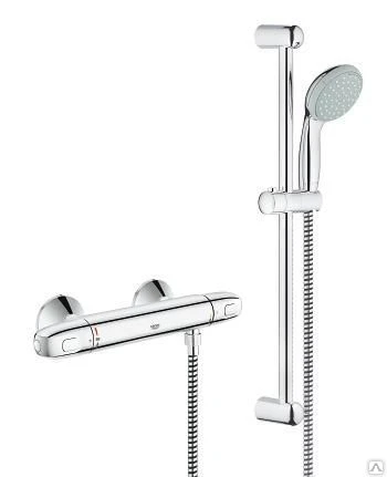 Фото Grohe Grohtherm 1000 New 34151003 Термостат для душа с душевым гарнитуром G