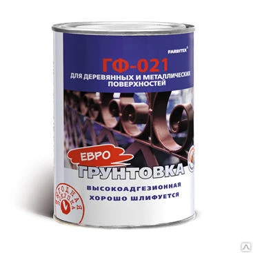 Фото Грунтовка алкидная ГФ-021 FARBITEX красно-коричневая