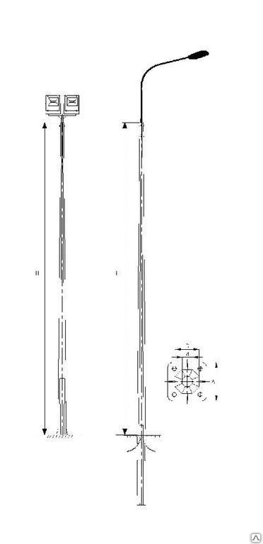 Фото Опора граненая ОГК-6