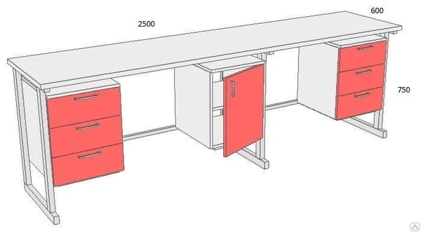 Фото Стол лабораторный С-408