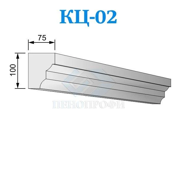 Фото Фасадные цокольные карнизы из пенопласта (пенополистирола) КЦ-02 ПСБ-С-25Ф