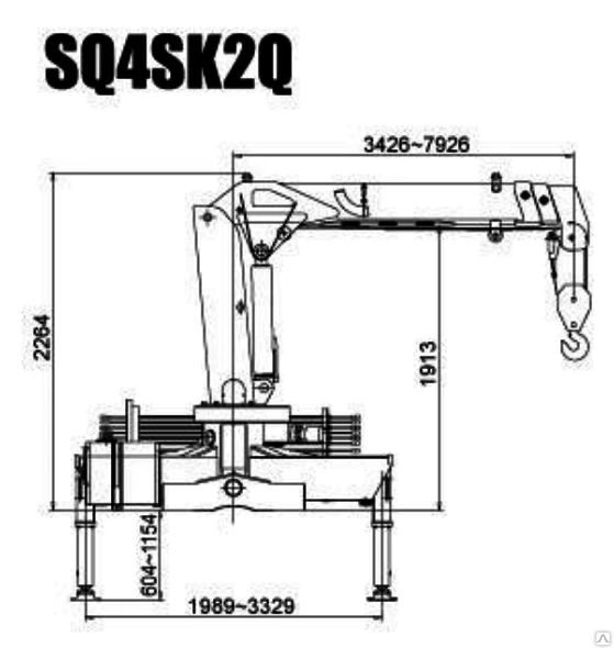 Фото Манипулятор XCMG SQ4SK2Q г/п 4 т.