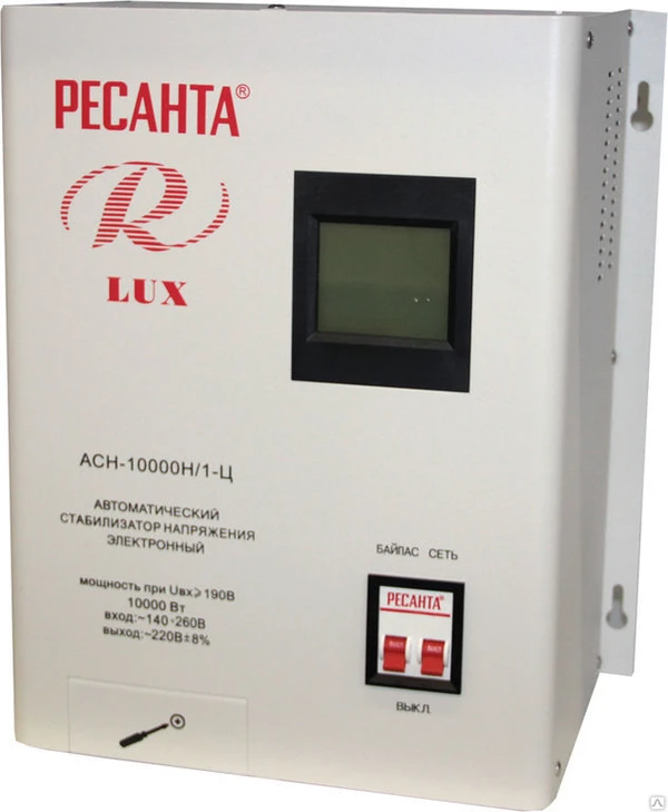 Фото Стабилизатор РЕСАНТА ACH10000 H 1Ц Lux РЕСАНТА ACH10000 H 1Ц Lux
в