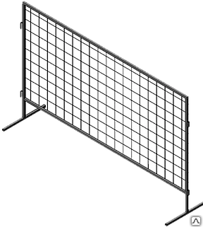 Фото Строительное ограждение 200х1200х500 металлическое с порошковым покрытием
