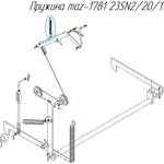 фото Пружина на п/подборщик Metal-Fach Z-562 maz-1781 23SN2/20/170 (взамен каталожной позиции Z-562 000.000.054)