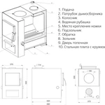 Фото №7 Твердотопливный котел НМК Сибирь КВО 8, 8 кВт, одноконтурный, водяные колосники, дымоход сверху